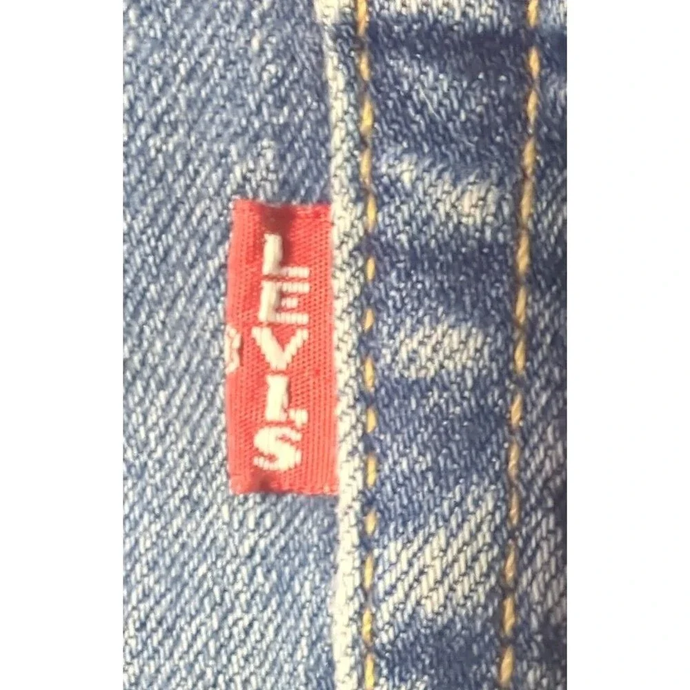 Levi's Premium 502 Big E Regular Taper Fit Mens Jeans 32x34 Stonewashed Zip Fly